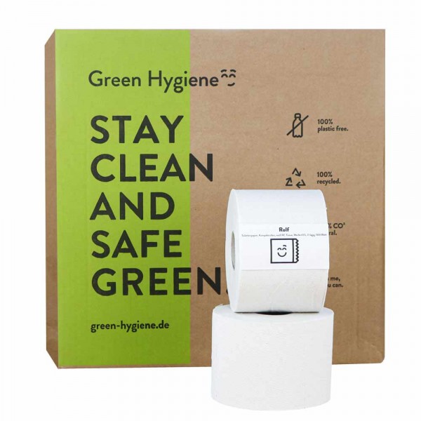 Green Hygiene ROLF Toilettenpapier 2-lagig weiß