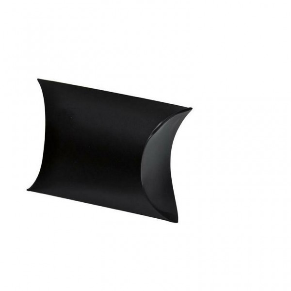 Kissentaschen uni schwarz medium 7x4x6.5 cm