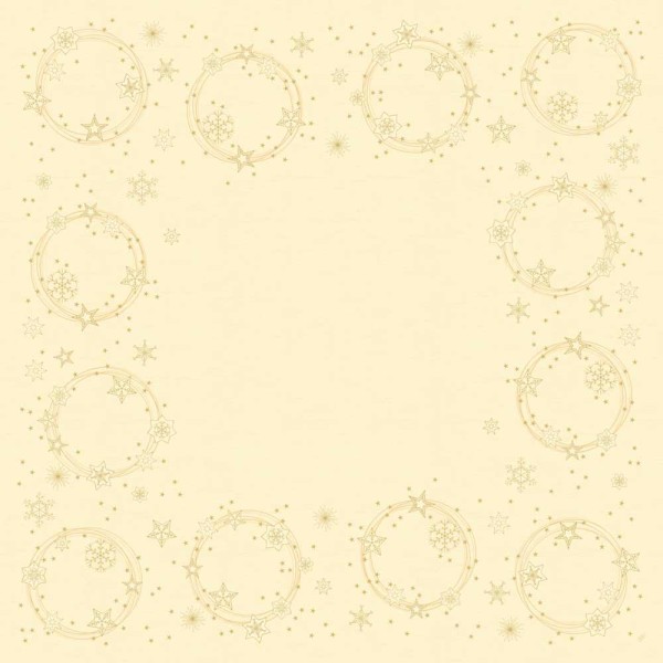 DUNI Mitteldecke Dunicel 84x84 cm Star Shine Cream