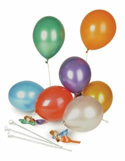 Luftballon metallic farbig sortiert
