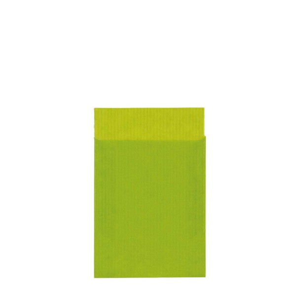 Geschenkflachbeutel 9,5x14cm Kraftpapier limone-quitte